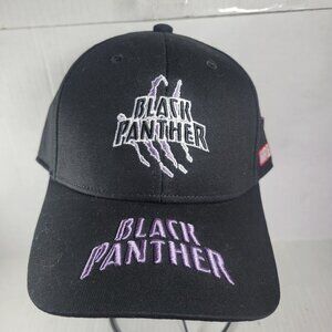 Volvik Marvel Men Black Panther Embroidered Adjustable Baseball Cap